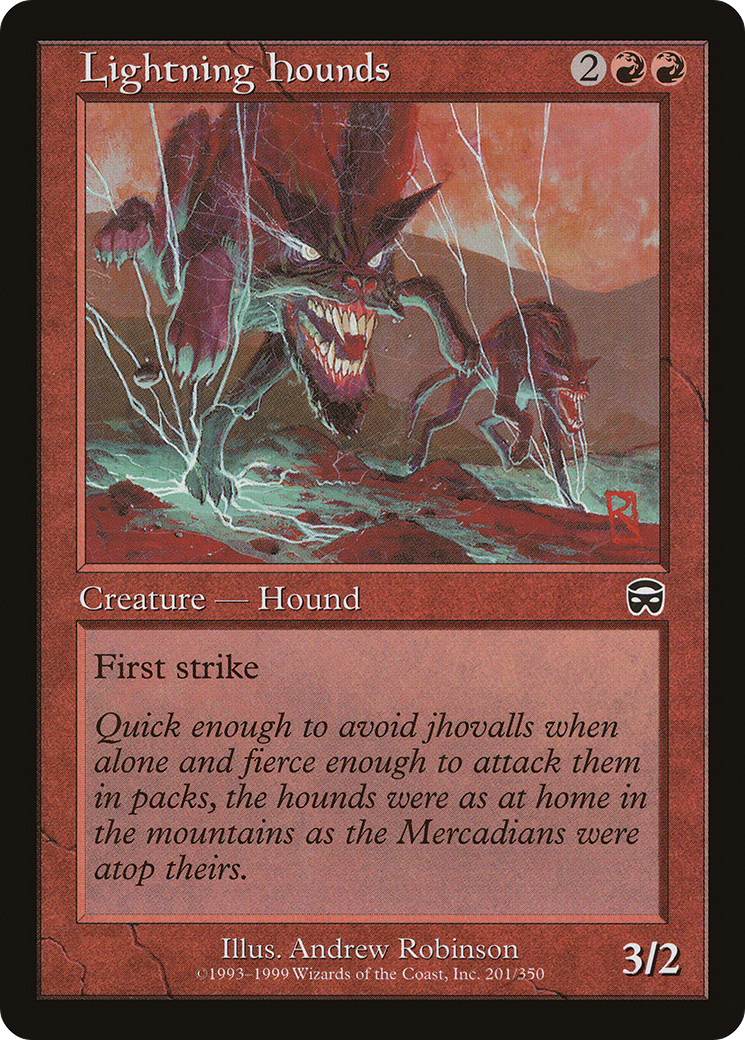 Lightning Hounds [Mercadian Masques] | Silver Goblin