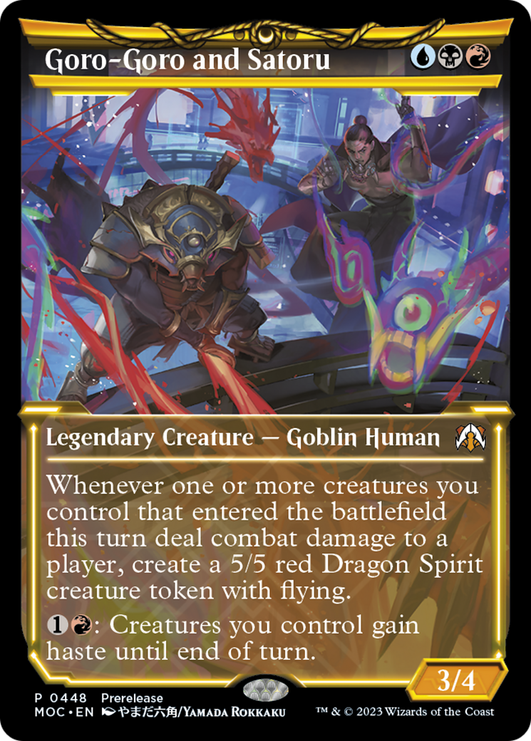 Goro-Goro and Satoru (Showcase Planar Booster Fun) [March of the Machine Commander Prerelease Promos] | Silver Goblin