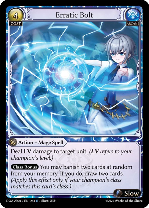 Erratic Bolt (244) [Dawn of Ashes: Alter Edition] Foil
