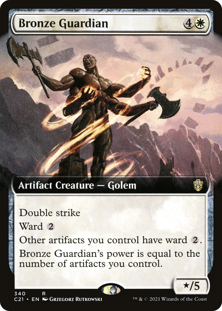 Bronze Guardian (Extended Art) [Commander 2021] | Silver Goblin