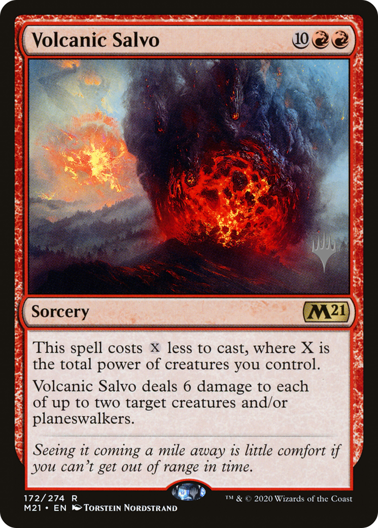 Volcanic Salvo (Promo Pack) [Core Set 2021 Promos] | Silver Goblin