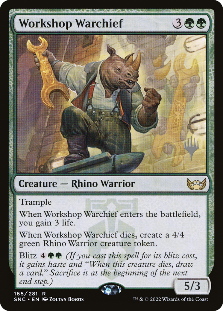 Workshop Warchief (Promo Pack) [Streets of New Capenna Promos] | Silver Goblin