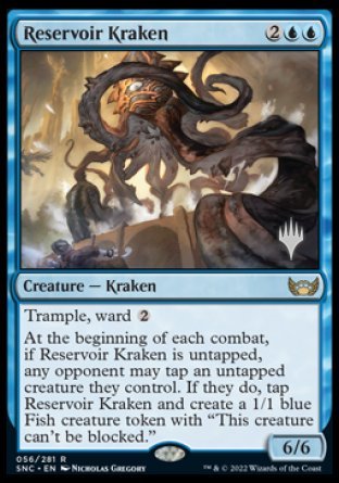 Reservoir Kraken (Promo Pack) [Streets of New Capenna Promos] | Silver Goblin