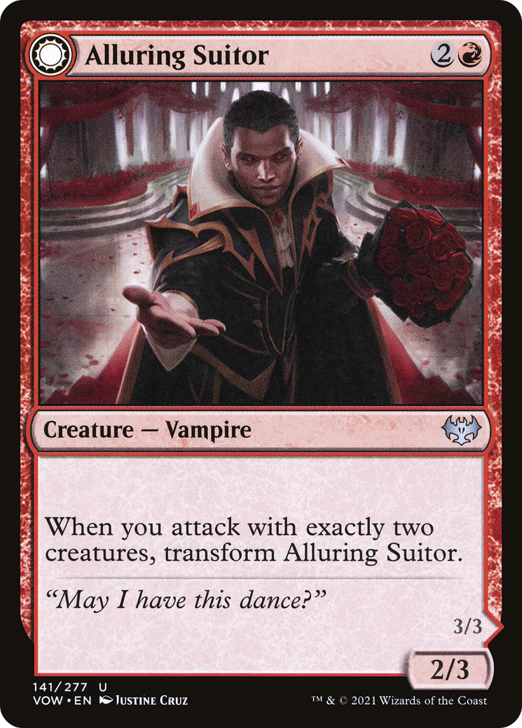 Alluring Suitor // Deadly Dancer [Innistrad: Crimson Vow] Foil