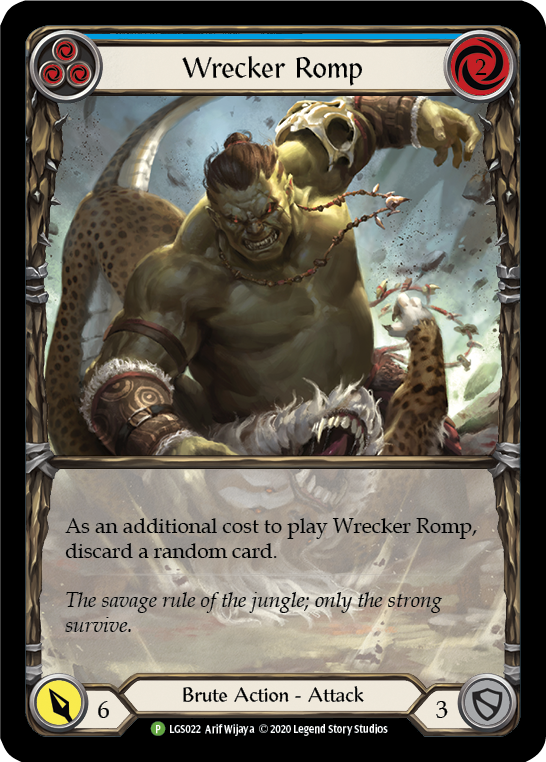 Wrecker Romp (Blue) [LGS022] (Promo)  Rainbow Foil | Silver Goblin