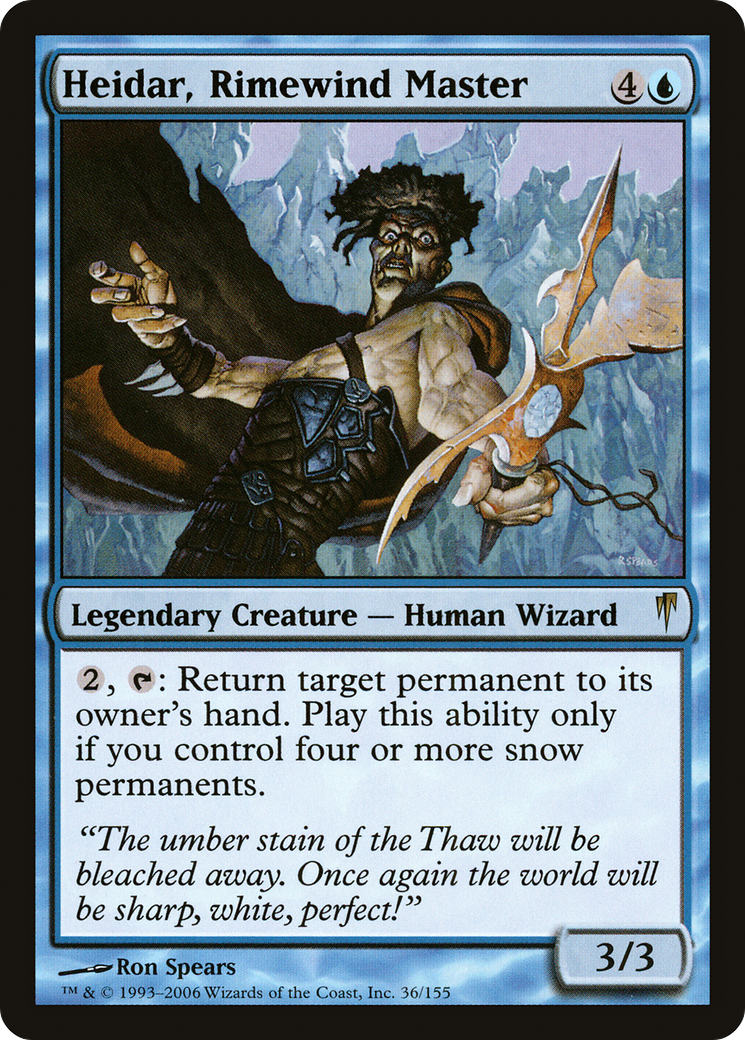 Heidar, Rimewind Master [Coldsnap] | Silver Goblin