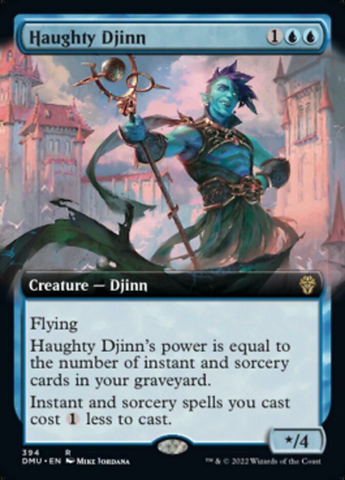 Haughty Djinn (Extended Art) [Dominaria United] | Silver Goblin