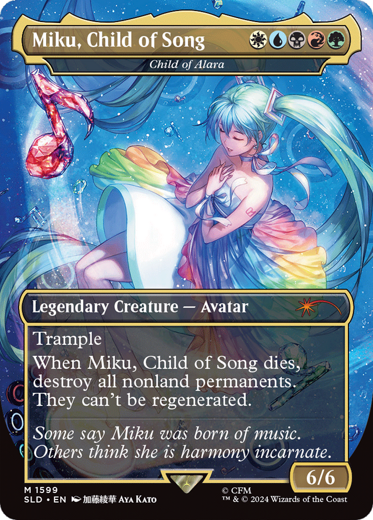 Miku, Child of Song - Child of Alara [Secret Lair Drop Series] | Silver Goblin