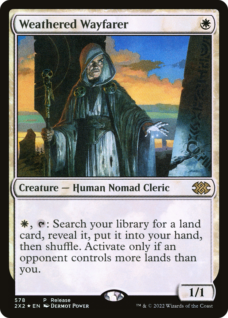 Weathered Wayfarer (Preview Promo) [Double Masters 2022]