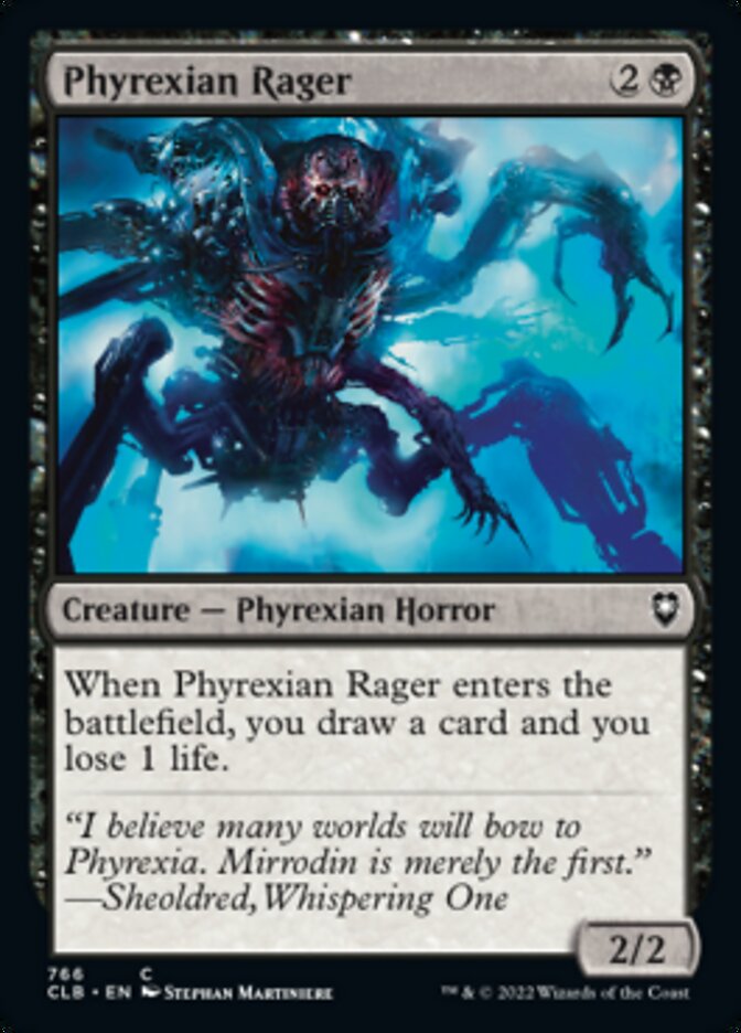 Phyrexian Rager [Commander Legends: Battle for Baldur's Gate] | Silver Goblin