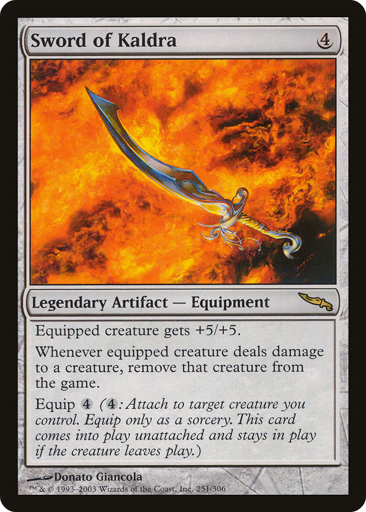 Sword of Kaldra [Mirrodin] | Silver Goblin