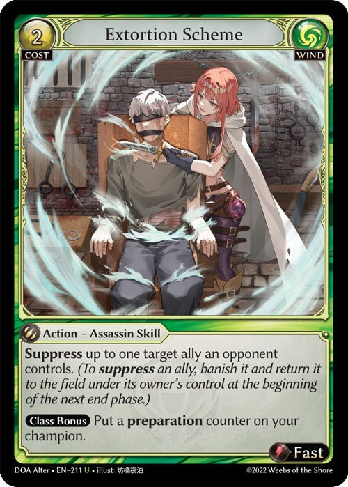 Extortion Scheme (211) [Dawn of Ashes: Alter Edition] Foil