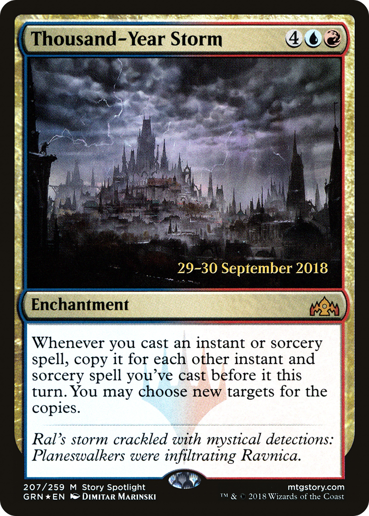 Thousand-Year Storm [Guilds of Ravnica Prerelease Promos] | Silver Goblin