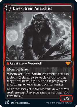 Volatile Arsonist // Dire-Strain Anarchist [Innistrad: Double Feature] | Silver Goblin