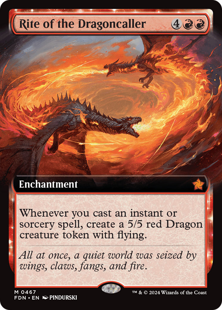Rite of the Dragoncaller (Extended Art) [Foundations] Foil