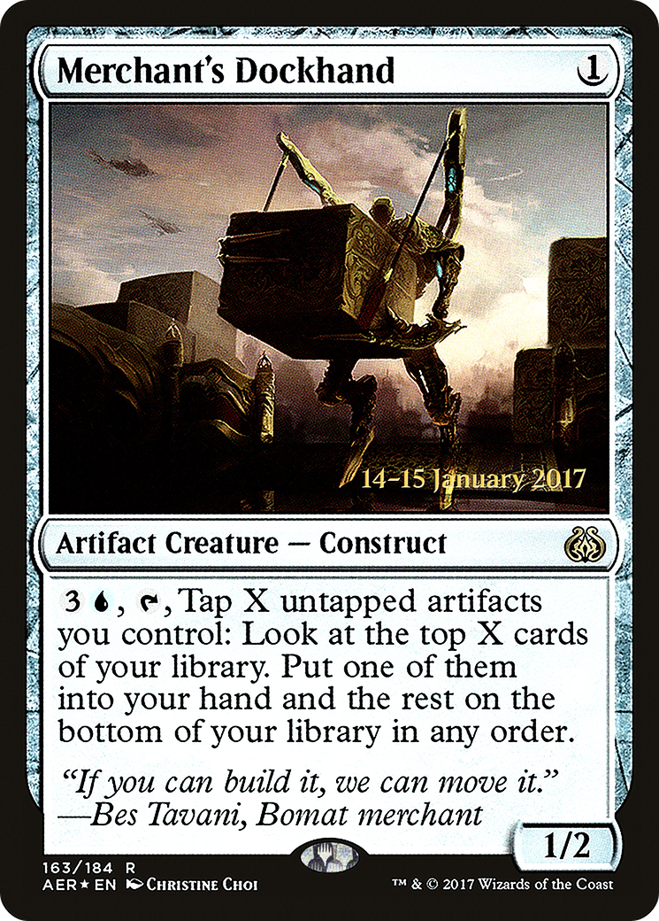 Merchant's Dockhand [Aether Revolt Prerelease Promos] | Silver Goblin