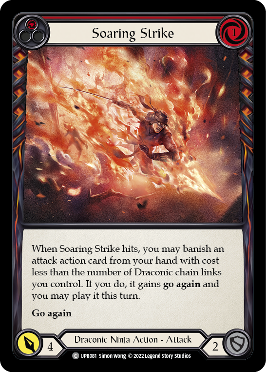 Soaring Strike (Red) Rainbow Foil (UPR081) - Uprising | Silver Goblin