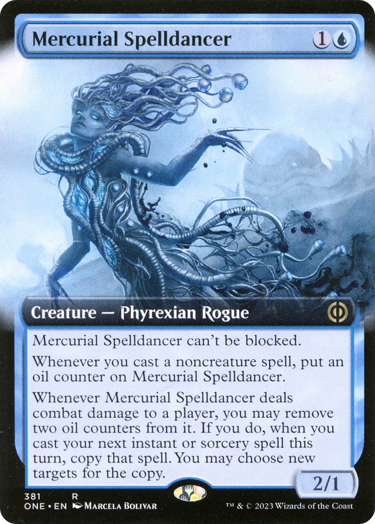 Mercurial Spelldancer (Extended Art) [Phyrexia: All Will Be One] | Silver Goblin