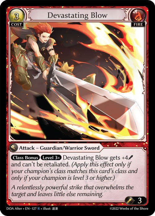 Devastating Blow (127) [Dawn of Ashes: Alter Edition] Foil
