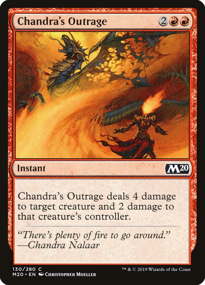 Chandra's Outrage [Core Set 2020] | Silver Goblin