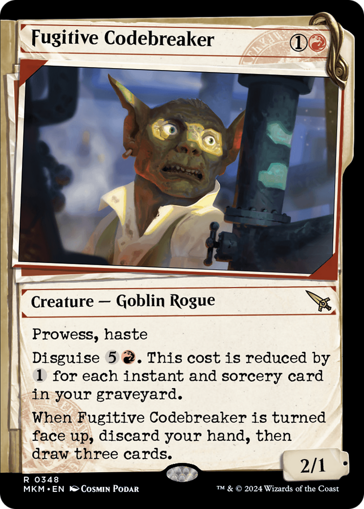 Fugitive Codebreaker (Showcase) [Murders at Karlov Manor] Foil