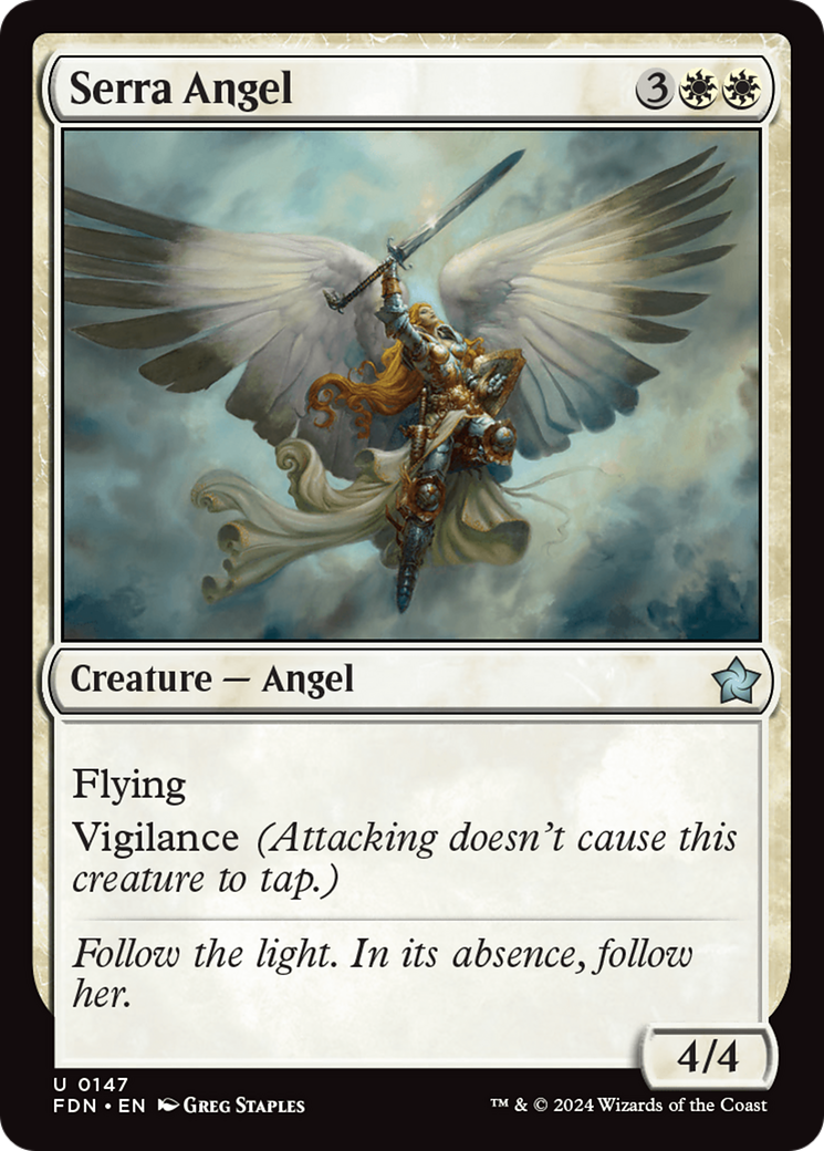 Serra Angel [Foundations] | Silver Goblin