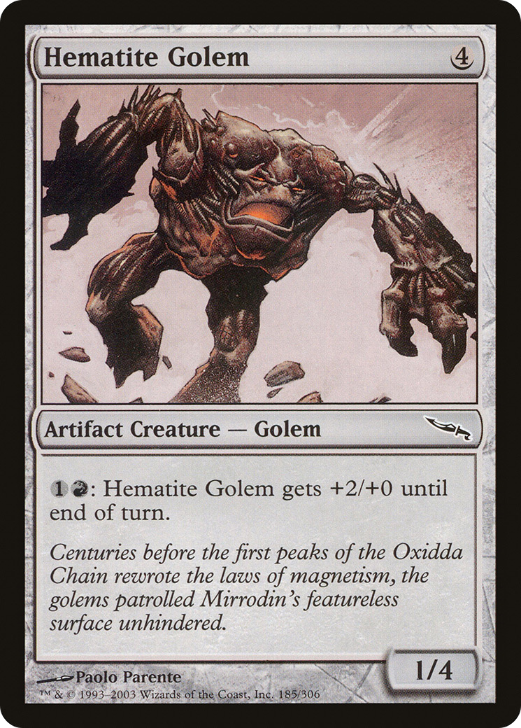 Hematite Golem [Mirrodin] | Silver Goblin