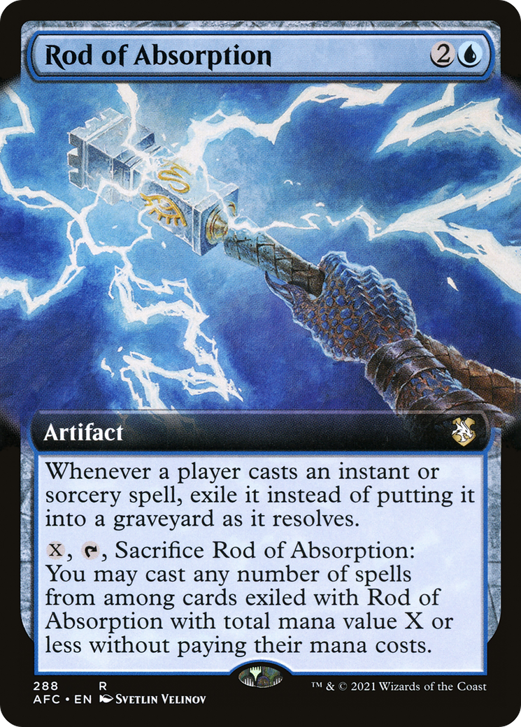 Rod of Absorption (Extended Art) [Dungeons & Dragons: Adventures in the Forgotten Realms Commander]