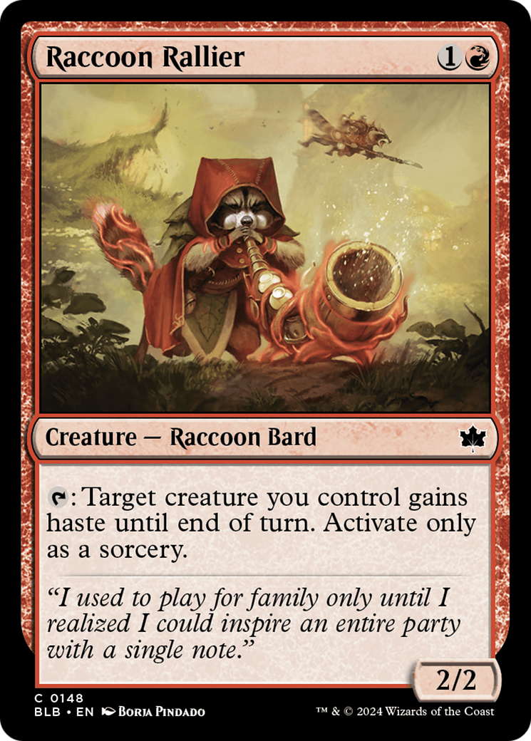 Raccoon Rallier [Bloomburrow] | Silver Goblin