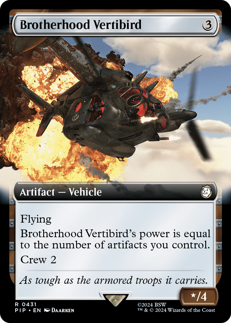 Brotherhood Vertibird (Extended Art) [Fallout] | Silver Goblin