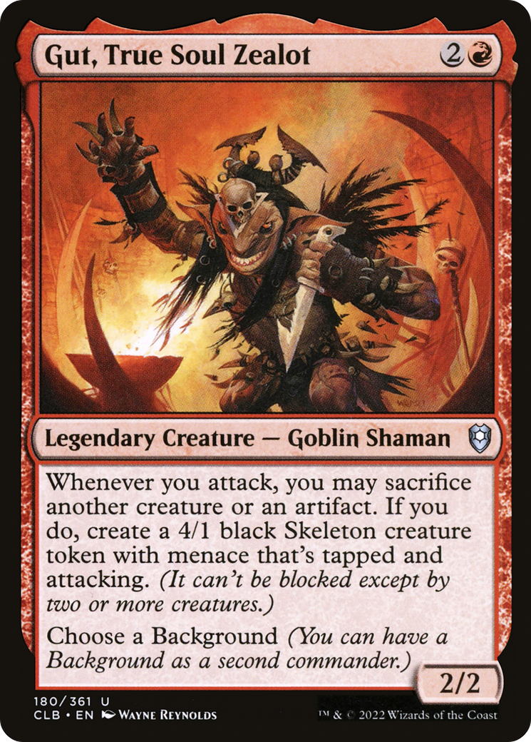 Gut, True Soul Zealot [Commander Legends: Battle for Baldur's Gate] | Silver Goblin