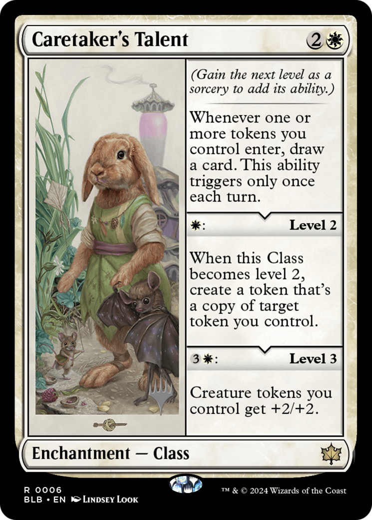 Caretaker's Talent (Promo Pack) [Bloomburrow Promos] | Silver Goblin