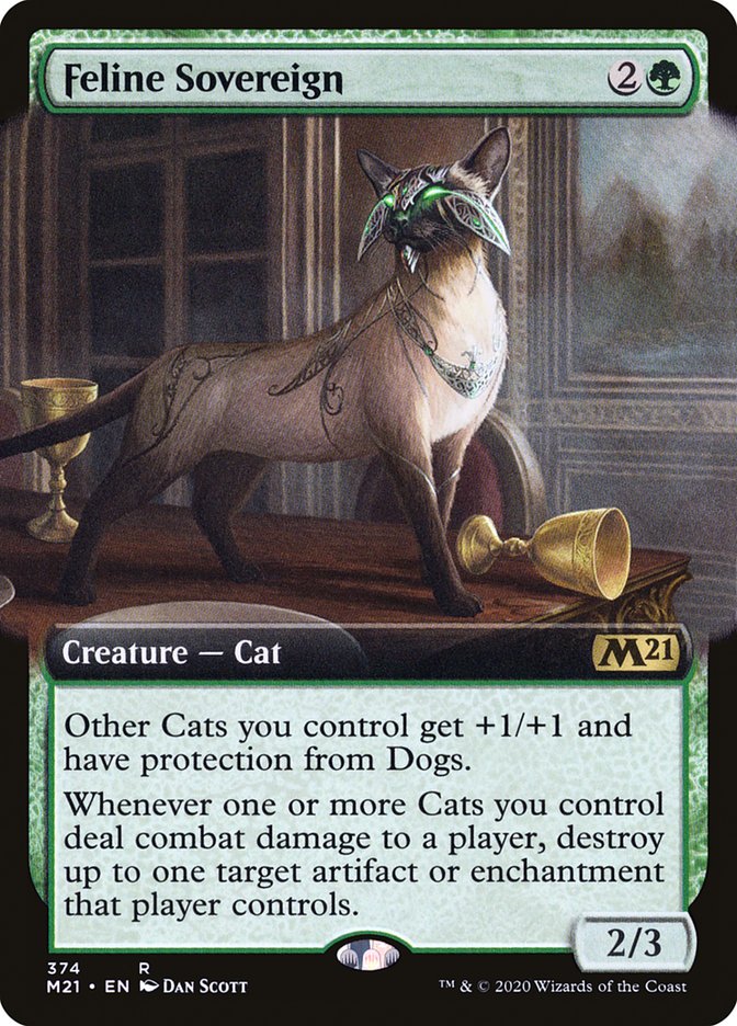 Feline Sovereign (Extended Art) [Core Set 2021] | Silver Goblin