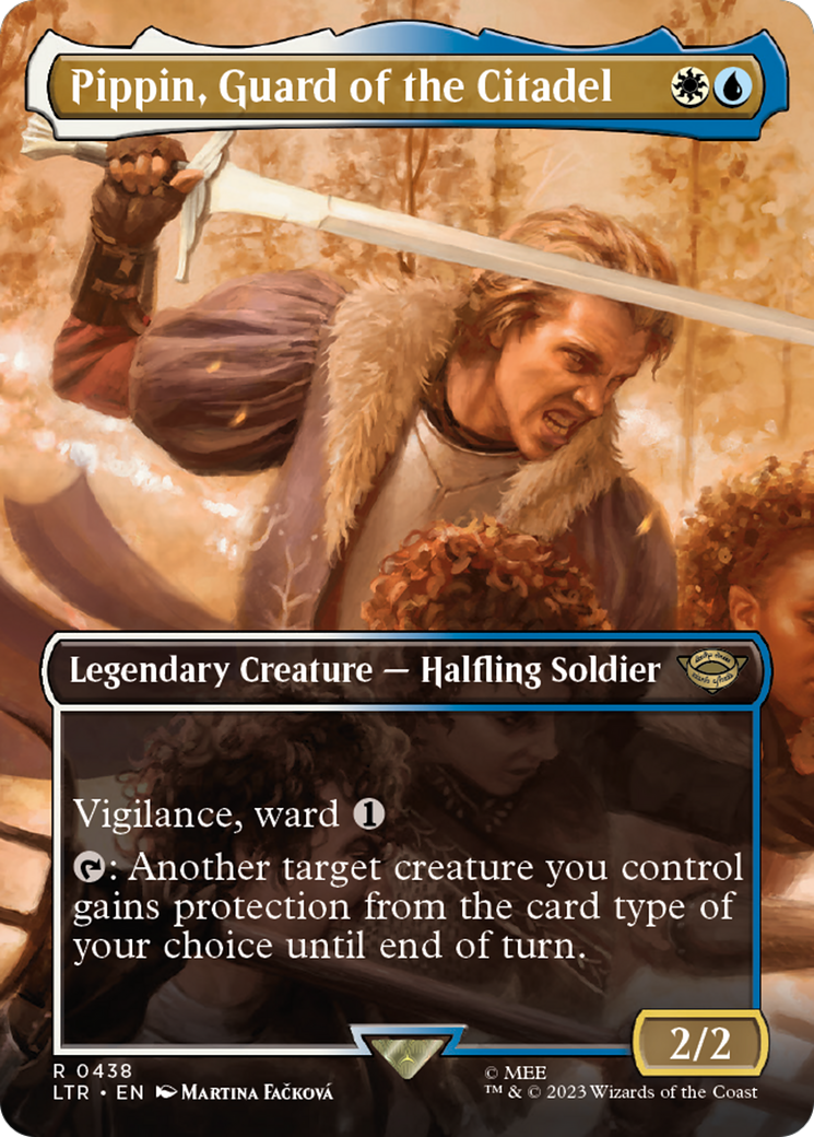 Pippin, Guard of the Citadel (Borderless Alternate Art) [The Lord of the Rings: Tales of Middle-Earth] | Silver Goblin