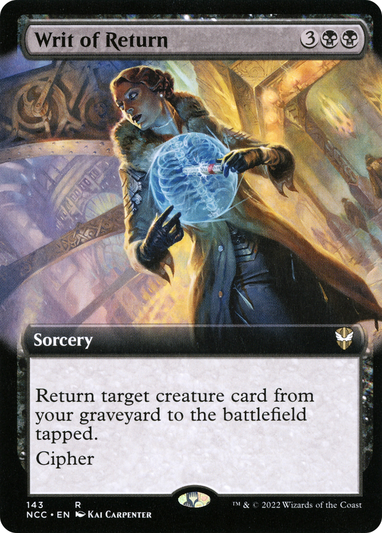 Writ of Return (Extended Art) [Streets of New Capenna Commander] | Silver Goblin