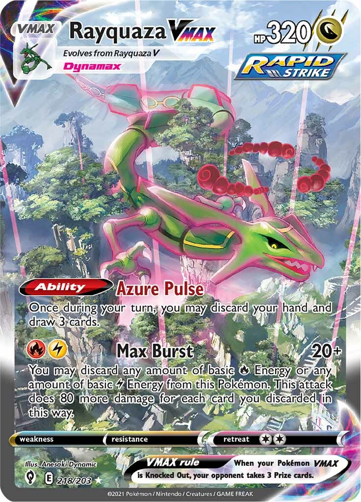 Rayquaza VMAX (218/203) [Sword & Shield: Evolving Skies] | Silver Goblin