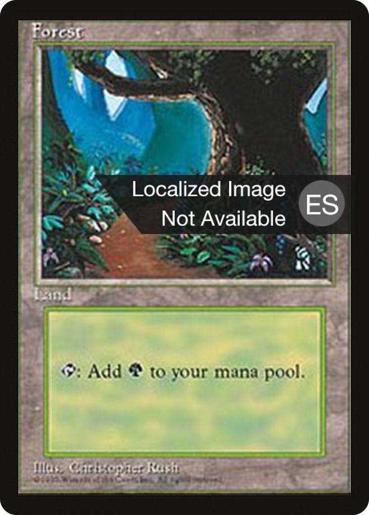 Forest (B) [Fourth Edition (Foreign Black Border)] | Silver Goblin