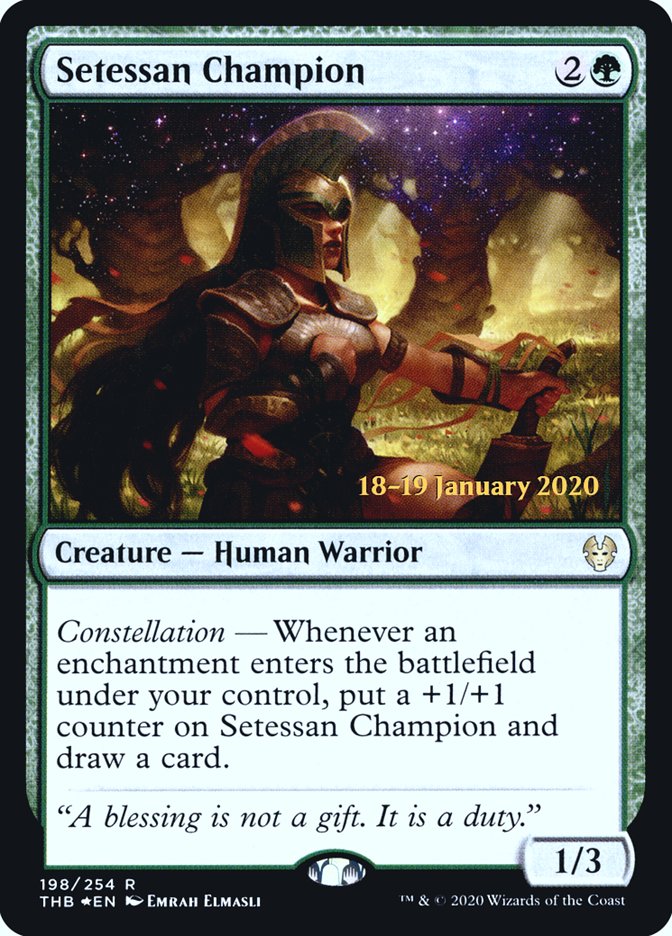 Setessan Champion [Theros Beyond Death Prerelease Promos] | Silver Goblin