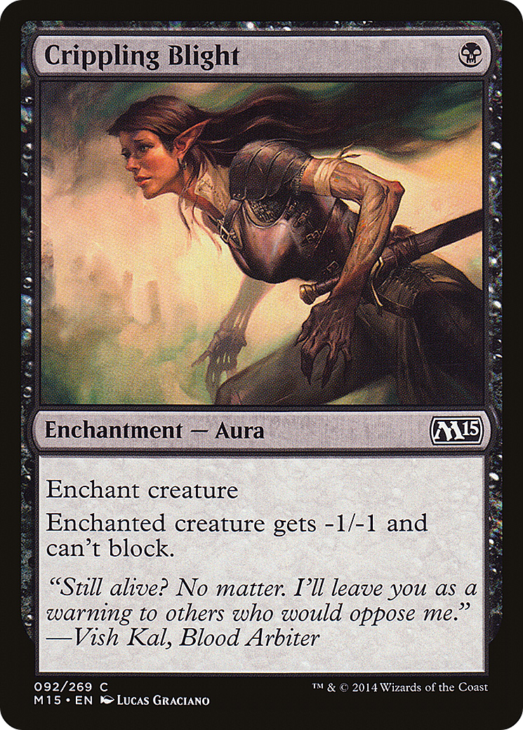 Crippling Blight [Magic 2015] | Silver Goblin