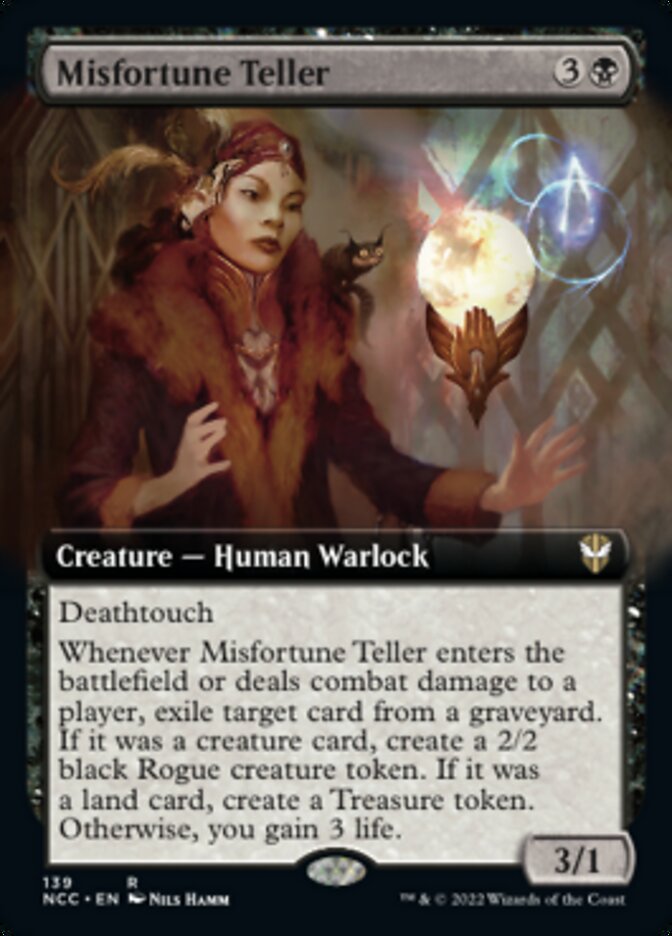 Misfortune Teller (Extended Art) [Streets of New Capenna Commander] | Silver Goblin