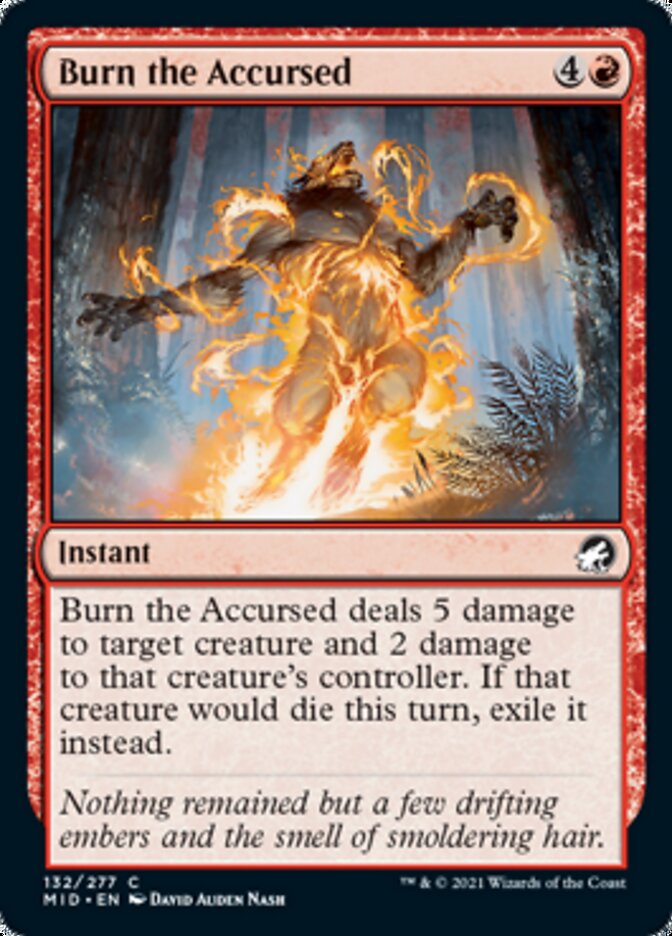 Burn the Accursed [Innistrad: Midnight Hunt] | Silver Goblin