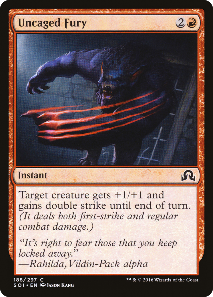 Uncaged Fury [Shadows over Innistrad] | Silver Goblin