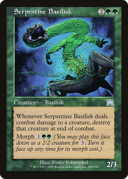 Serpentine Basilisk [Onslaught] Foil