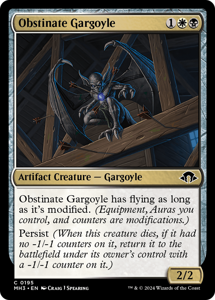 Obstinate Gargoyle [Modern Horizons 3] | Silver Goblin