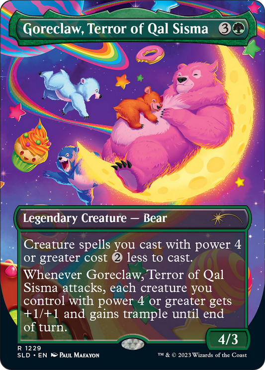 Goreclaw, Terror of Qal Sisma (Borderless) [Secret Lair Drop Series] Foil