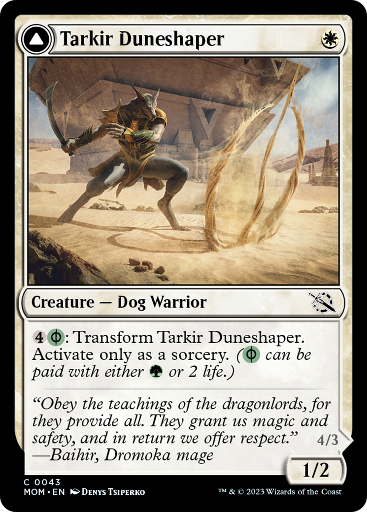 Tarkir Duneshaper // Burnished Dunestomper [March of the Machine] | Silver Goblin