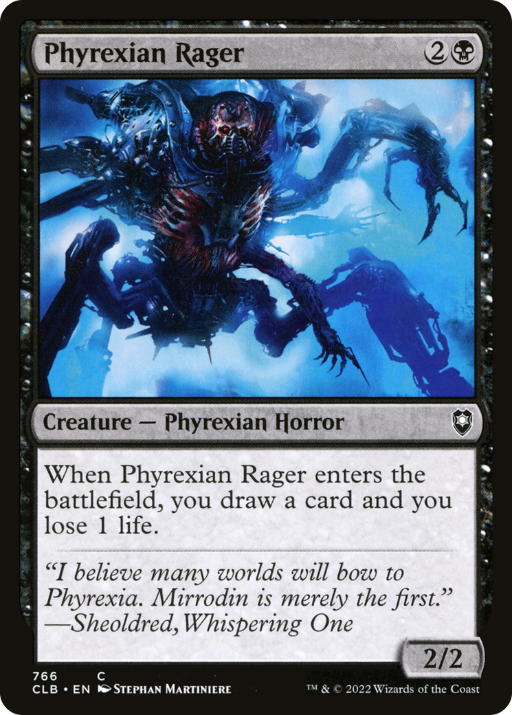 Phyrexian Rager [Commander Legends: Battle for Baldur's Gate] | Silver Goblin