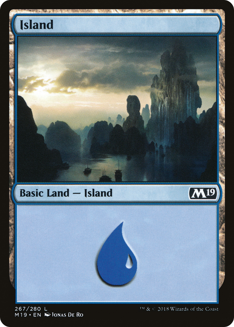 Island (267) [Core Set 2019] | Silver Goblin