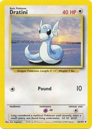 Dratini (26/102) [Base Set Unlimited] | Silver Goblin