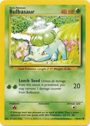 Bulbasaur (44/102) [Base Set Unlimited] | Silver Goblin